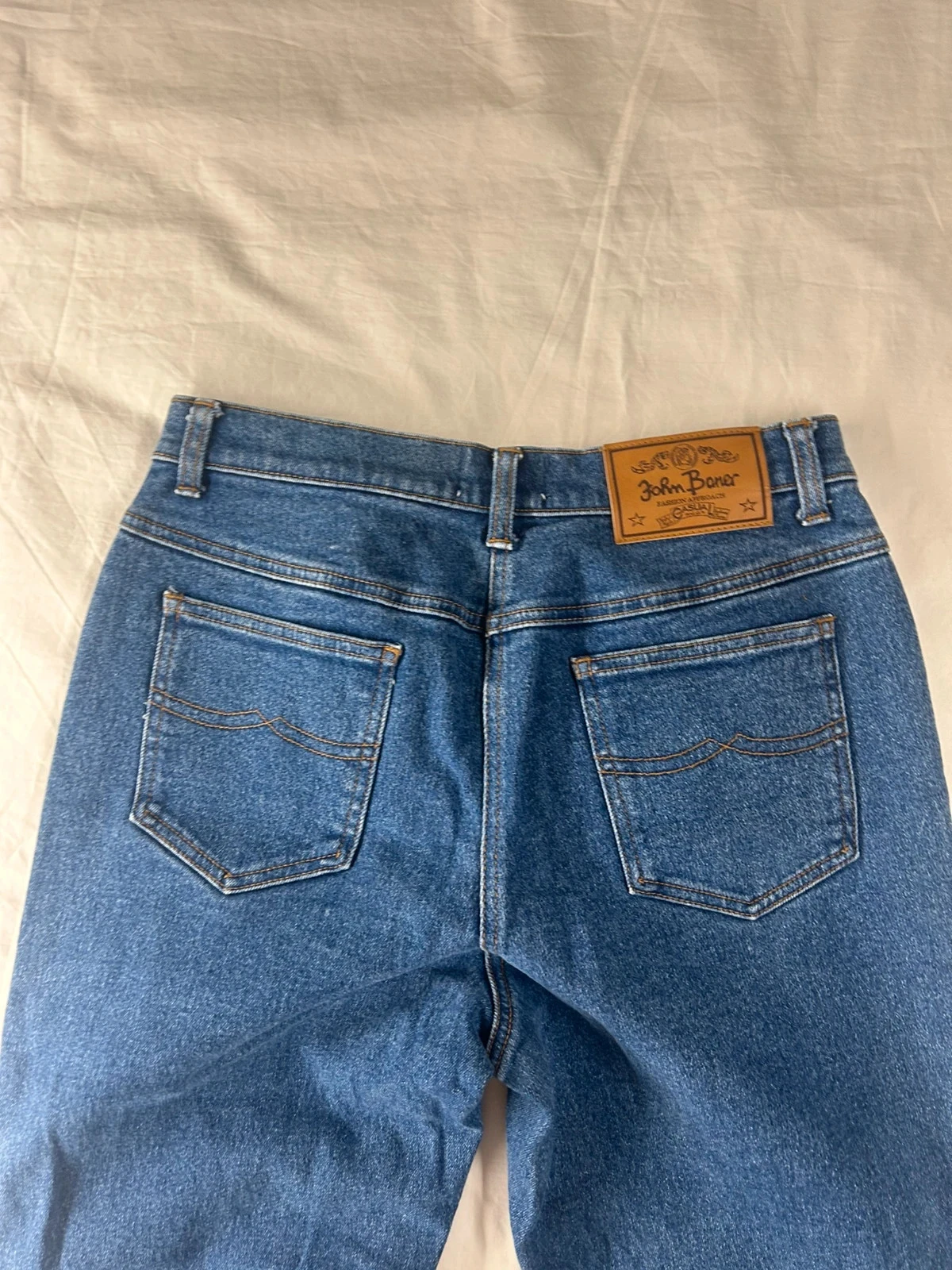 Navy blue straight flared john baner jeans size 42 – photo 14